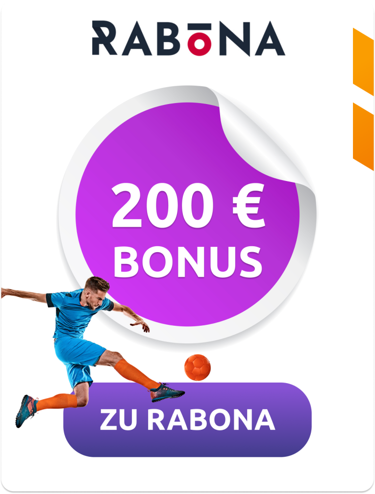Rabona Sportwetten Bonus bis zu 200 Euro für Neukunden