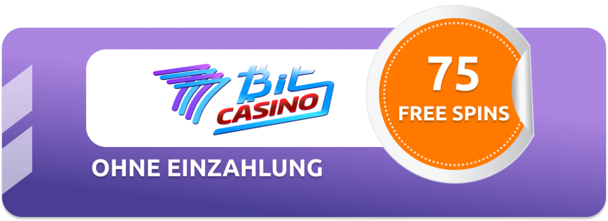 75 Freispiele ohne Einzahlung warten bei 7BitCasino - exklusiv über BONUS.DIRECT!