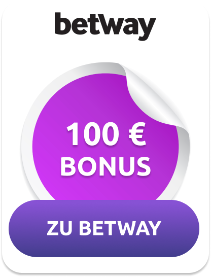 Bis zu 100 € Neukundenbonus warten bei Betway!