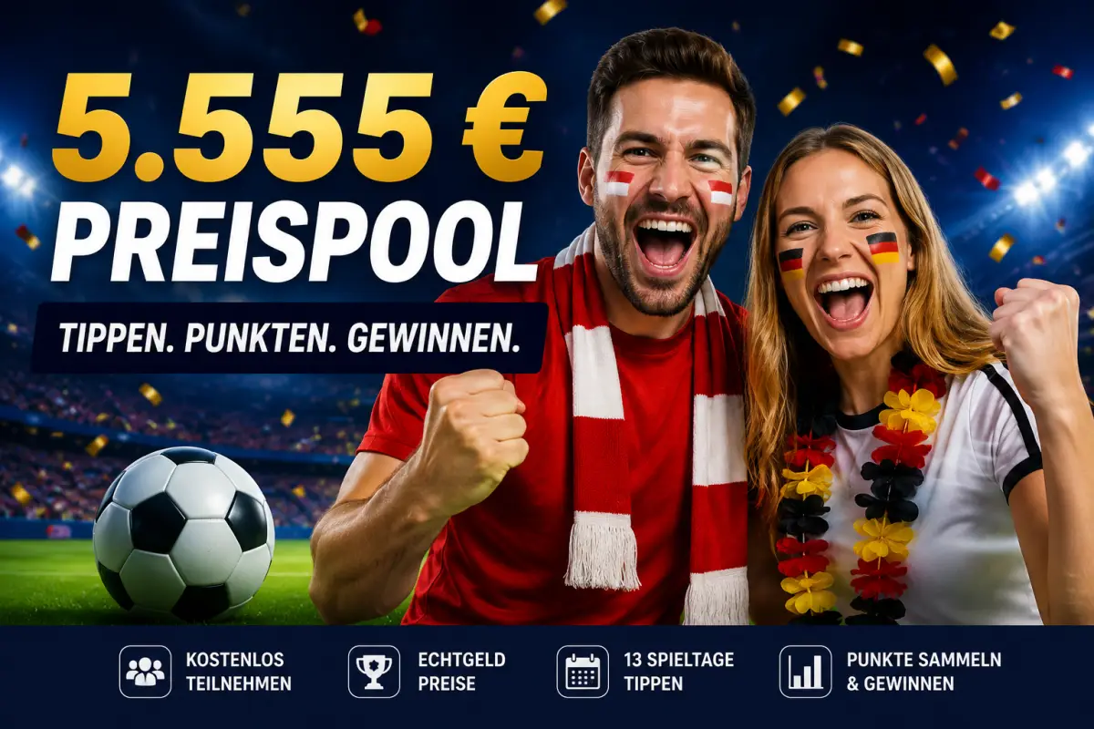 Hol dir deinen Anteil am 5.555 € WM Tippspiel von BONUS.DIRECT!