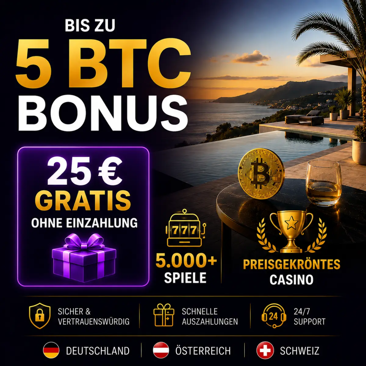 Bis zu 5 BTC Casino Bonus für Neukunden von Bitstarz