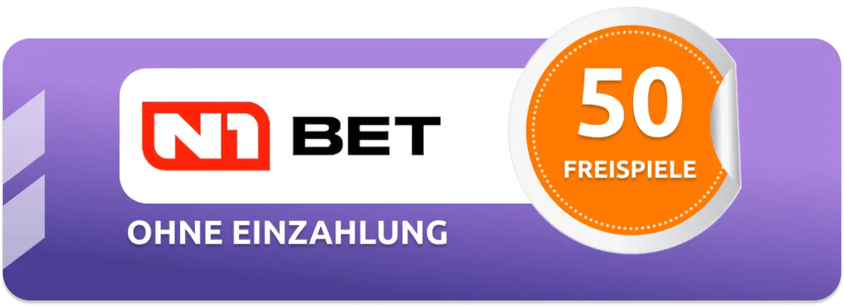 Exklusiv über unseren Link bekommst du 50 Freispiele ohne Einzahlung bei N1 BET Casino!