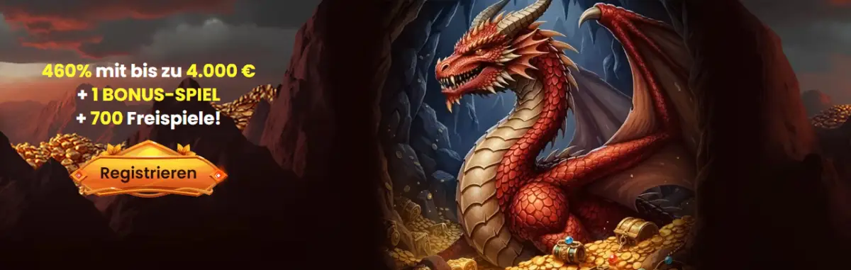 DragonSlots Willkommensbonus Screenshot
