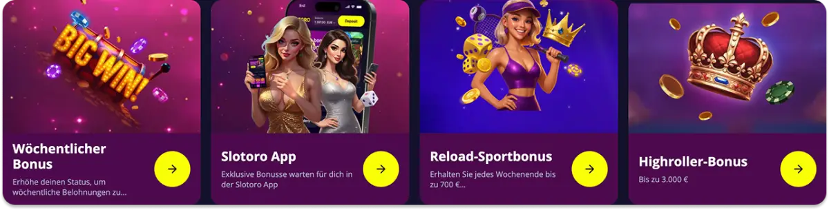 Auch auf treue Kunden warten viele Bonusangebote!