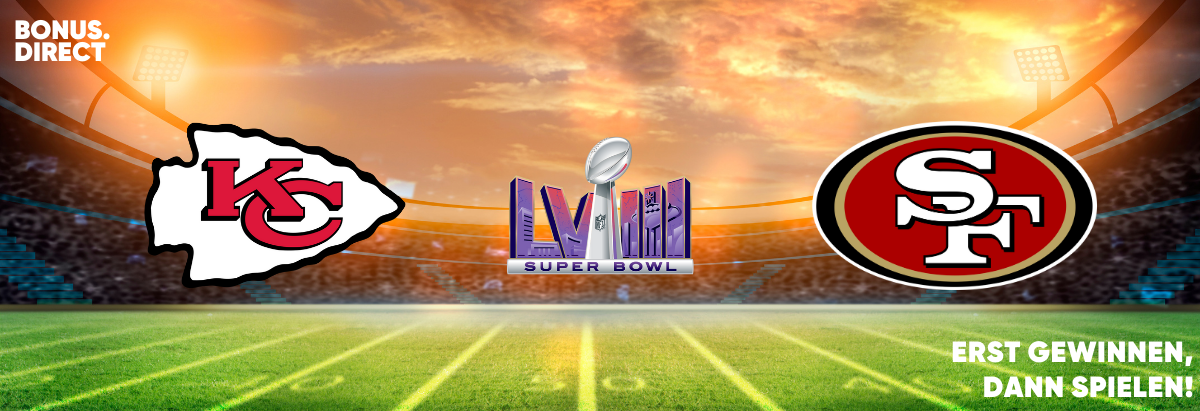 Wett-Tipps und alle Aktionen zum Super Bowl LVIII findest du bei BONUS.DIRECT!