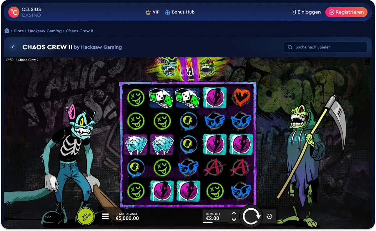 2 € gratis von Celsius Casino: Unsere Empfehlung des Monats Juni 2026