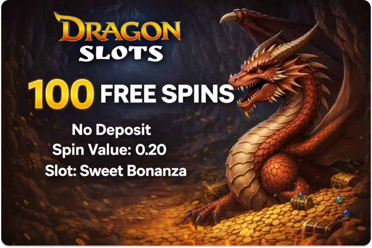 100 Freispiele ohne Einzahlung bei Dragonslots
