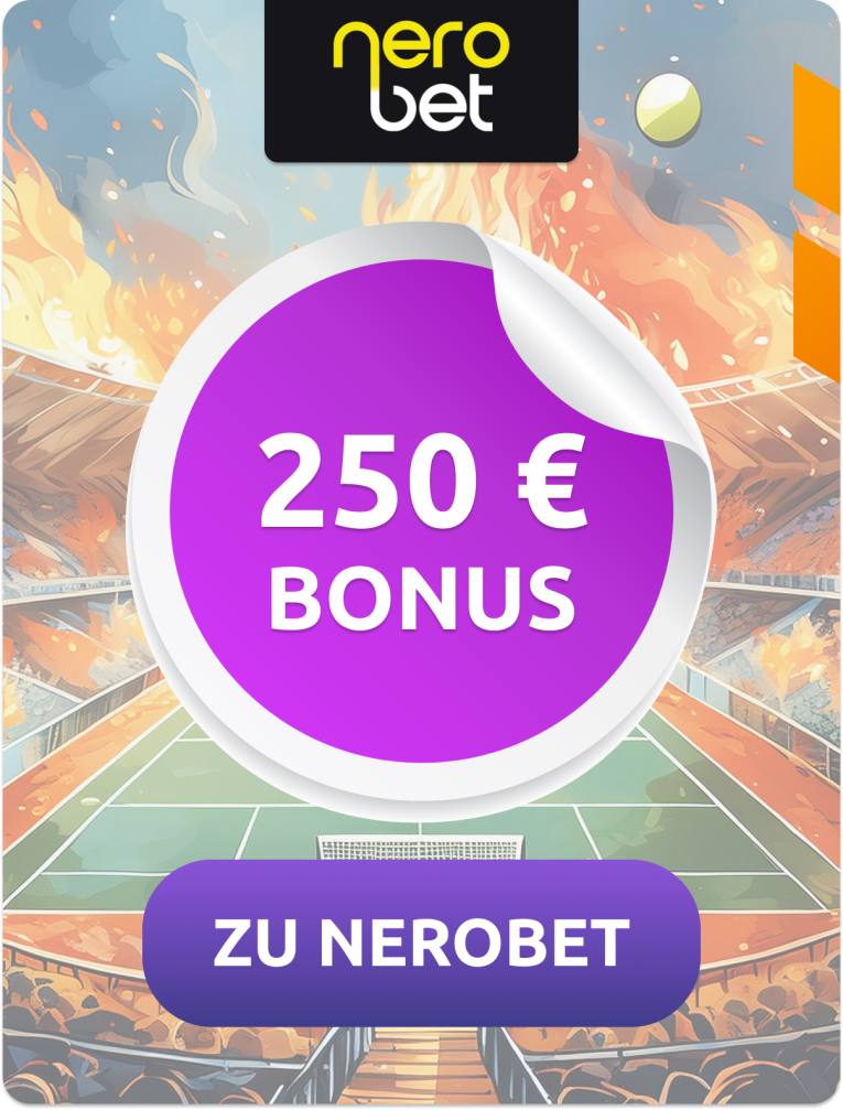Bei Nerobet warten bis zu 250 € Willkommensbonus!