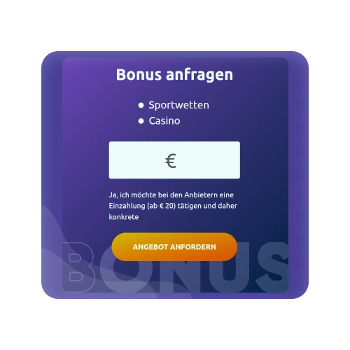 Bonus anfragen